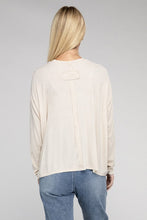 Load image into Gallery viewer, ZENANA Washed Ribbed Dolman Sleeve Round Neck Top