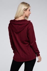 Nuvi Apparel Textured Fabric Pullover Hoodie