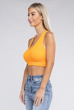 Load image into Gallery viewer, ZENANA Ribbed Cropped Racerback Tank Top