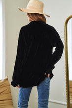 Load image into Gallery viewer, Davi &amp; Dani Long Sleeve Button Front Loose Fit Shirt Top