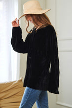 Load image into Gallery viewer, Davi &amp; Dani Long Sleeve Button Front Loose Fit Shirt Top