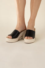 Load image into Gallery viewer, LOCK-1 ESPADRILLE MULE HEELS