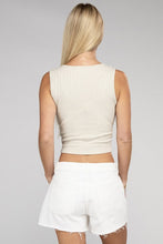 Load image into Gallery viewer, ZENANA Ribbed Scoop Neck Cropped Sleeveless Top