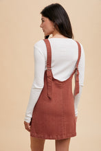 Load image into Gallery viewer, Annie Wear V-Neck Adjustable Strap Denim Overall Dress with Pockets