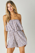 Load image into Gallery viewer, WOVEN LEOPARD PRINT UBE ROMPER