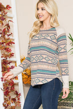 Load image into Gallery viewer, Tribal Print  Sweater Knit