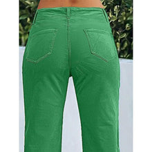 Load image into Gallery viewer, Mid Waist Dress Flare Straight Leg Corduroy Jeans, Small, 22F-196B003