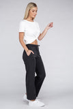 Ambiance Apparel Lounge Wide Pants with Drawstrings