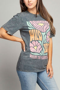 Lotus Fashion Collection Wild Love Where The Flowers Bloom Graphic Top