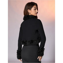 Load image into Gallery viewer, Faux Fur Open Front Coat, Small, 22H196T002