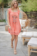 Load image into Gallery viewer, Davi &amp; Dani EMBROIDERED SQUARE NECK MINI DRESS