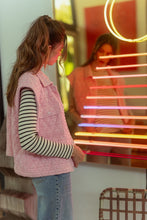 Load image into Gallery viewer, Annie Wear Texture Quilted Snap Down Vest Coat