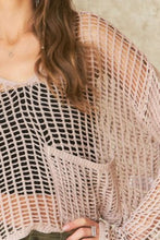 Load image into Gallery viewer, ADORA Crochet Long Sleeve Knit Cover Up with Big Pocket