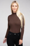 Ambiance Apparel Long-Sleeve Turtleneck Bodysuit