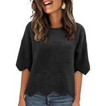 Load image into Gallery viewer, Lightweight Crewneck Knit Pullover Sweater, XXL, 22J-197T001
