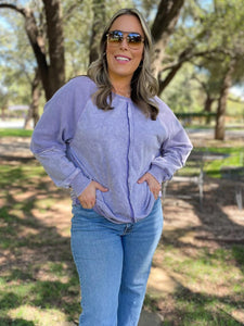 ONE ELEVEN NORTH Elliott Exposed Seam Sweatshirt in Five Colors