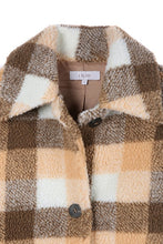 Load image into Gallery viewer, Lilou Plaid sherpa jacket with pockets