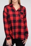 Ambiance Apparel Classic Plaid Flannel Shirt