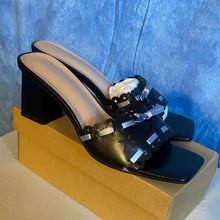 Load image into Gallery viewer, Elegant Black Women's Heels, sz 11, SL3-1312s001