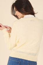 Load image into Gallery viewer, Lilou Wool blended sheer cardigan