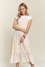 Load image into Gallery viewer, ADORA Smocked Floral Ruffled Hem Cami Dress