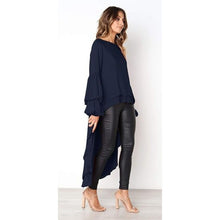 Load image into Gallery viewer, Lantern Long Sleeve High Low  Irregular Hem Casual Top, SMALL, 6J-169T002
