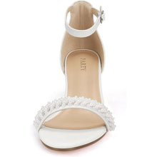 Load image into Gallery viewer, Open Toe Ankle Strap Low Block Chunky Heels Sandal, Size 11, 14A-189S001