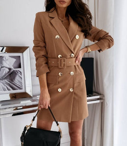 Belted Blazer Dress