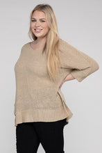 Load image into Gallery viewer, eesome Plus Size Crew Neck Knit Sweater