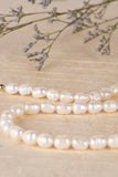 Lilou Small-sized natural pearl bracelet, necklace set