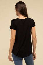 Load image into Gallery viewer, ZENANA Round Hem Rayon Short Sleeve Top