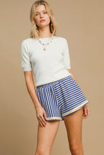 Load image into Gallery viewer, Umgee Elastic Waist Striped Shorts with Pockets