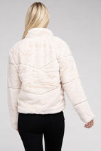 Load image into Gallery viewer, Ambiance Apparel Fluffy Zip-Up Sweater Jacket