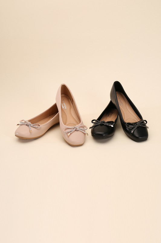 DOROTHY-77 BOW BALLET FLATS