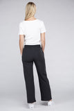 Ambiance Apparel Lounge Wide Pants with Drawstrings