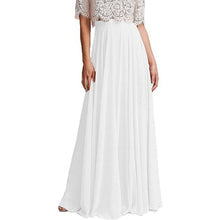 Load image into Gallery viewer, Maxi Floor Lengh Chiffon Skirt Elastic High Waist, S-M, 11J-192B003