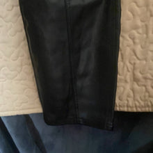 Load image into Gallery viewer, Zara Black Faux Leather 80s Corey Pants, Sz 2, 14C-102B010