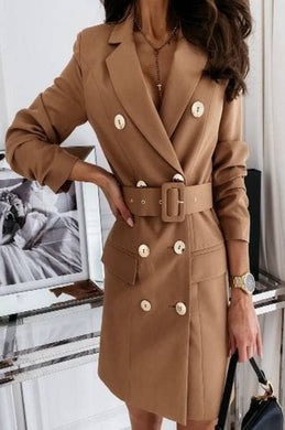 Belted Blazer Dress