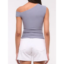 Load image into Gallery viewer, Off The Shoulder Asymmetrical Shirt, SIZE XL, 20D-170T010