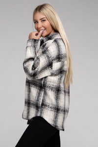 Ambiance Apparel Cozy Plaid Flannel Shacket