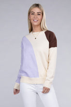 Load image into Gallery viewer, Nuvi Apparel Color Block Pullover Sweater