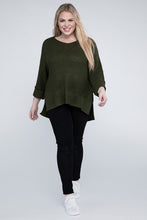 Load image into Gallery viewer, eesome Plus Size Crew Neck Knit Sweater