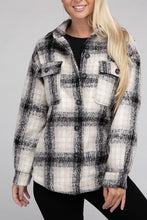 Load image into Gallery viewer, Ambiance Apparel Cozy Plaid Flannel Shacket