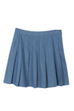 Lilou High waisted blue tennis skirt