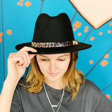 Leopard Band Fedora Hat