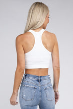 Load image into Gallery viewer, ZENANA Ribbed Cropped Racerback Tank Top