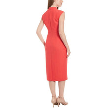 Load image into Gallery viewer, London Times Mockneck Sleeveless Sheath Dress, SIZE 12, 18H-1502D002