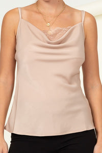 HYFVE TWO STRAP CAMI WITH LACE TOP