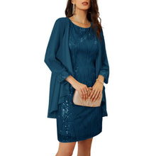 Load image into Gallery viewer, Sequin Mini Dress and Cover Up, SIZR SMALL, 9D-145SET005