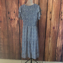 Load image into Gallery viewer, Blue Floral Women's Dress, Large, 1JJ-141D005